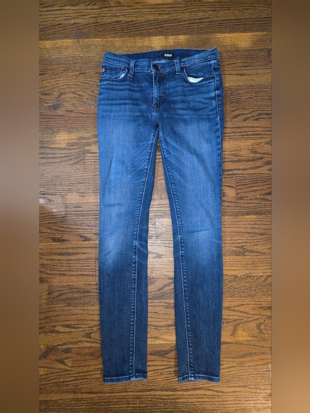 Hudson Jeans Women's Skinny Jeans in Dark Blue Wash